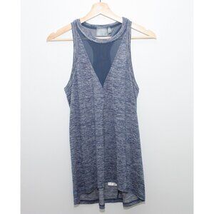 Athleta Womens Racerback Athletic Exercise Top XS Dark Blue and White